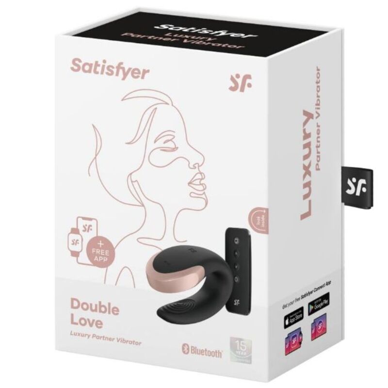 SATISFYER - VIBRATEUR DOUBLE LOVE LUXURY PARTNER NOIR – Image 5