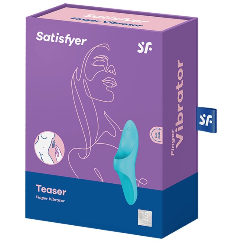 SATISFYER - VIBRATEUR DOIGTS TEASER LUMIÈRE BLEUE – Image 5