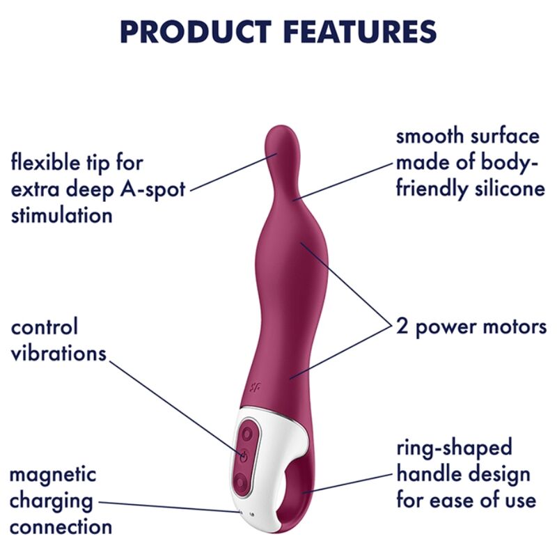 SATISFYER - VIBRATEUR AMAZING 1 ASPOT BAIE – Image 4