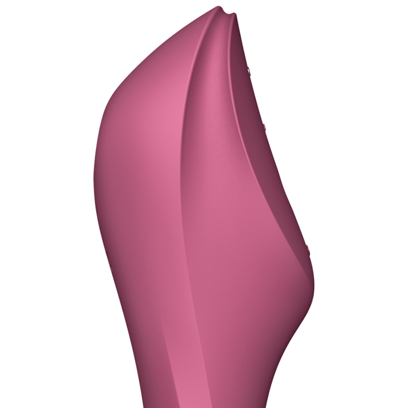 SATISFYER - STIMULATEUR ET VIBRATEUR CURVY TRINITY 3 ROUGE – Image 2