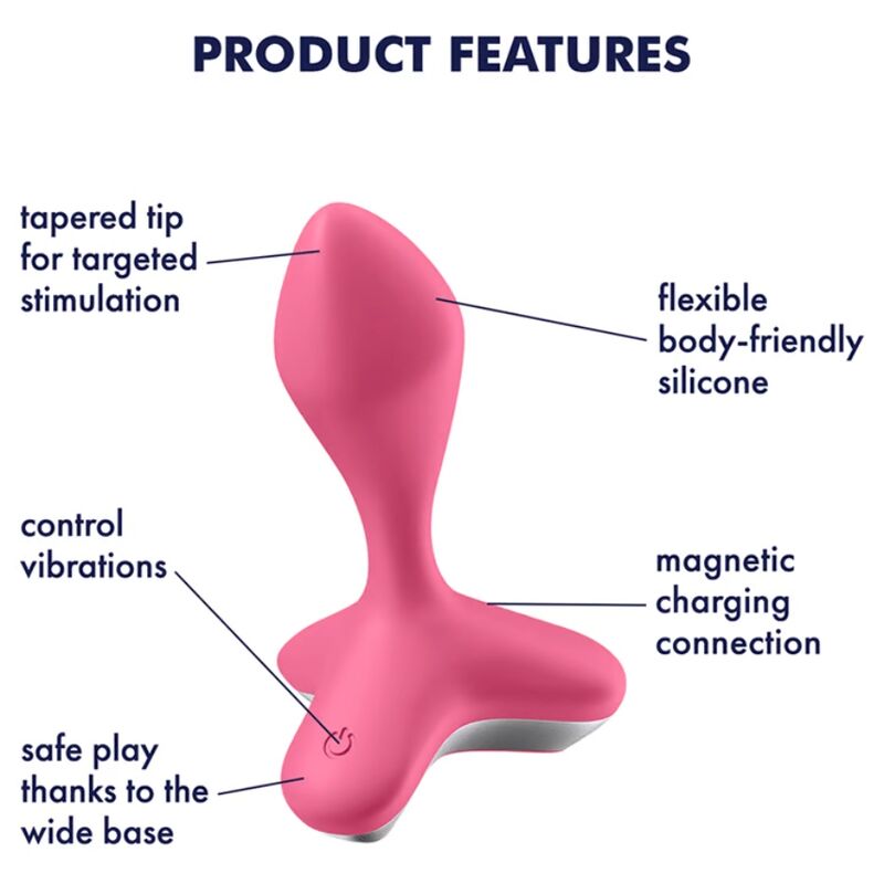 SATISFYER - GAME CHANGER PLUG VIBRADOR ROSA – Image 4