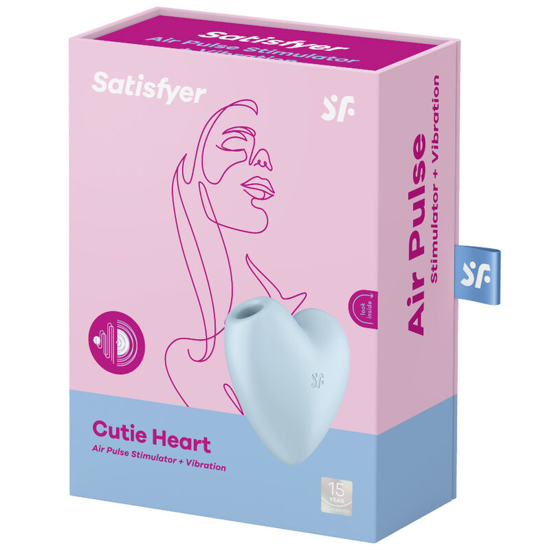 SATISFYER - CUTIE HEART ESTIMULADOR Y VIBRADOR AZUL – Image 4