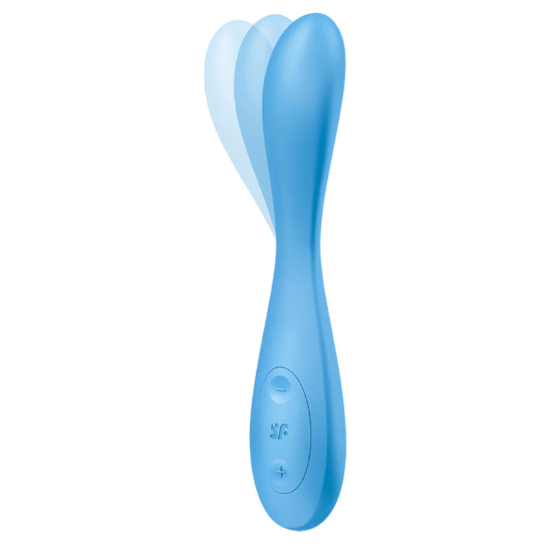 SATISFYER - APPLICATION MULTI VIBRATEUR G-SPOT FLEX 4+ BLEU – Image 2