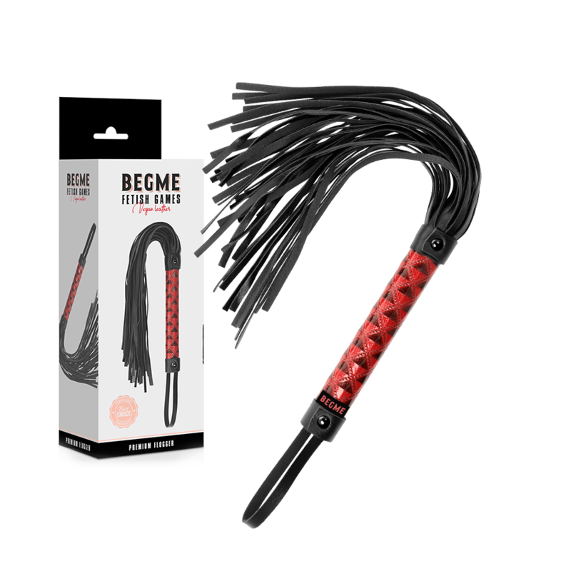 BEGME - FLOGGER EN CUIR VÉGAN ÉDITION ROUGE – Image 2