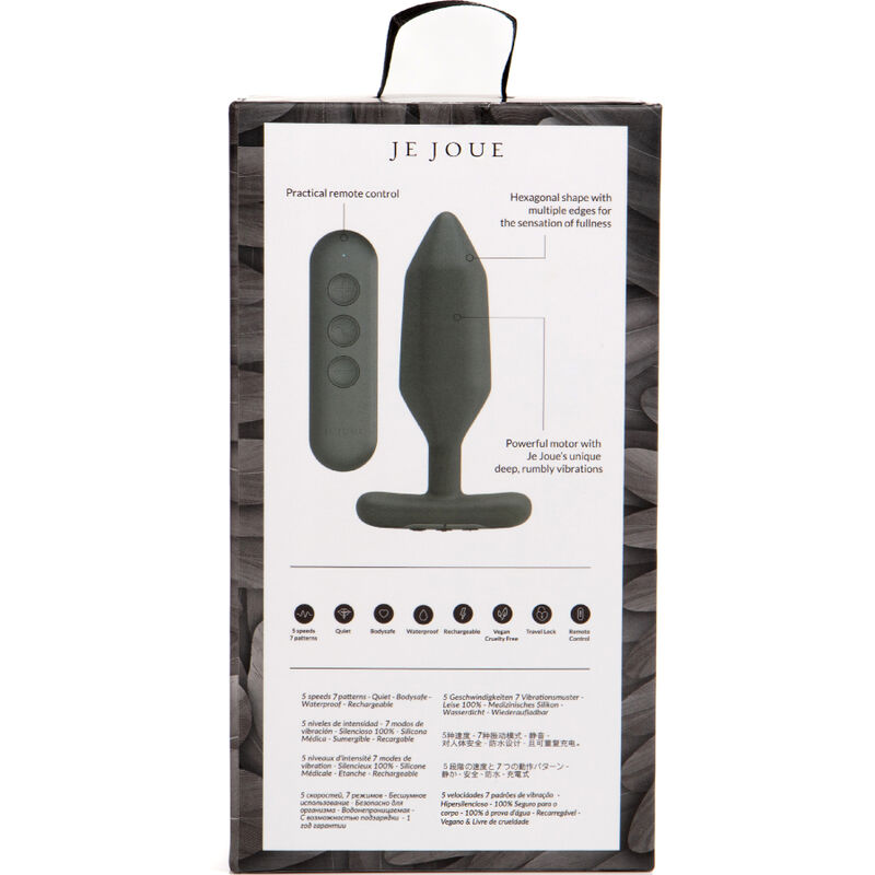 JE JOUE - VIBRATEUR PLUG ANAL ONYX NOIR – Image 5
