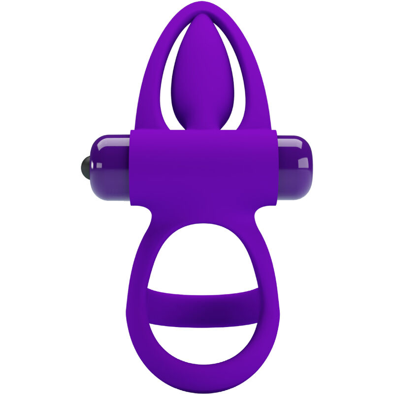 PRETTY LOVE - ANNEAU VIBRATEUR 10 VIBRATIONS SILICONE VIOLETTE – Image 4