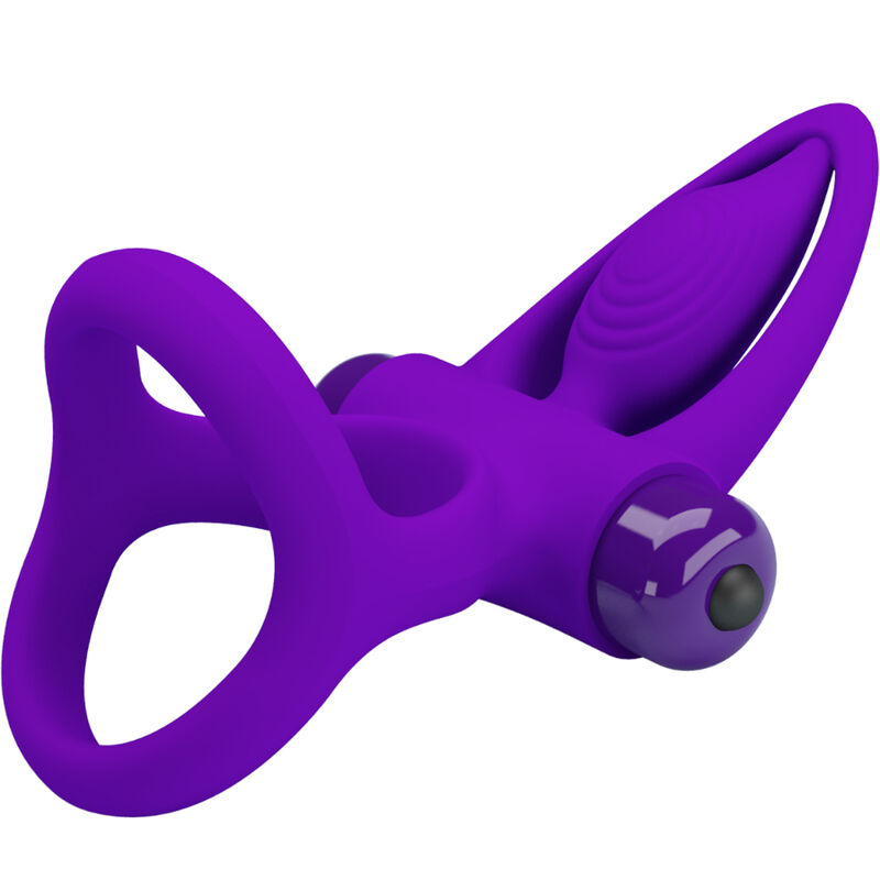 PRETTY LOVE - ANNEAU VIBRATEUR 10 VIBRATIONS SILICONE VIOLETTE – Image 5