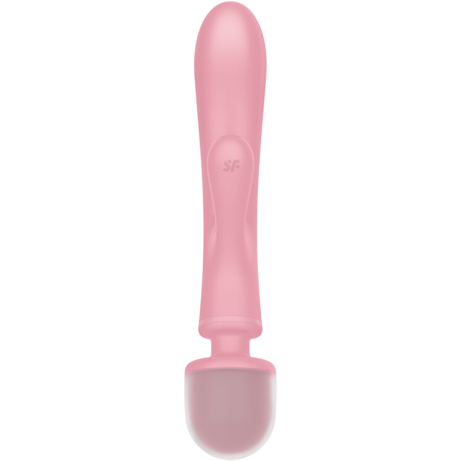 SATISFYER - TRIPLE LOVER MASAJEADOR VIBRADOR RABBIT ROSA – Image 4