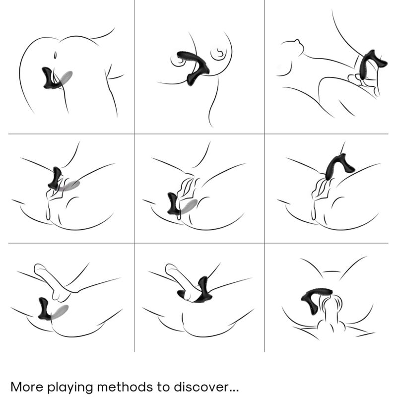 ARMONY - STORM VIBRATEUR ANAL PROSTATE PLUG TÉLÉCOMMANDE NOIR – Image 3