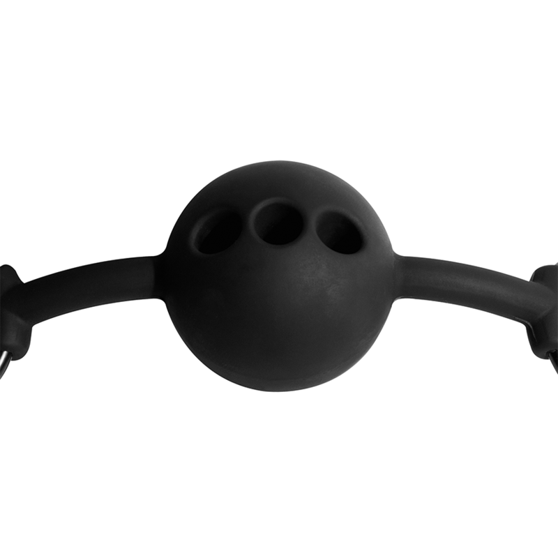 FETISH SUBMISSIVE BONDAGE - BÂILLON À BOULE EN SILICONE RESPIRANT – Image 5