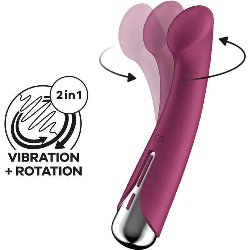 SATISFYER - SPINNING G-SPORT 1 VIBRADOR ROTADOR ROJO – Image 4