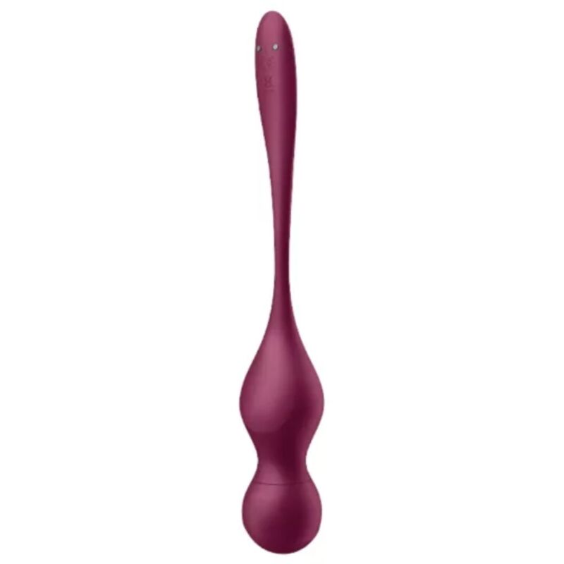 SATISFYER - LOVE BIRDS VARY BALLES VIBRANTES APPLICATION GRATUITE VIN ROUGE – Image 3