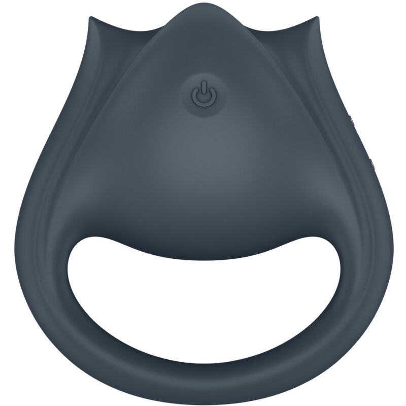 SATISFYER - PERFECT PAIR 2 MULTIVIBRATEUR 2 EN 1 ANNEAU PÉNIS ET STIMULATEUR DE DOIGTS GRIS – Image 4