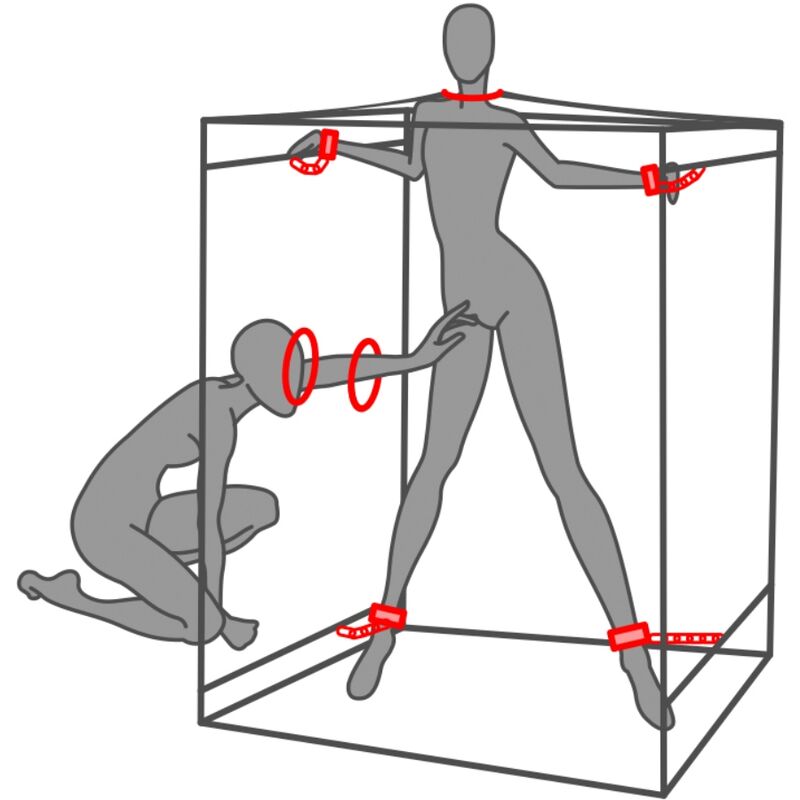 SECRET DOME - KINK CLUB CABIN SCANDALE NOIR ET ROUGE – Image 5