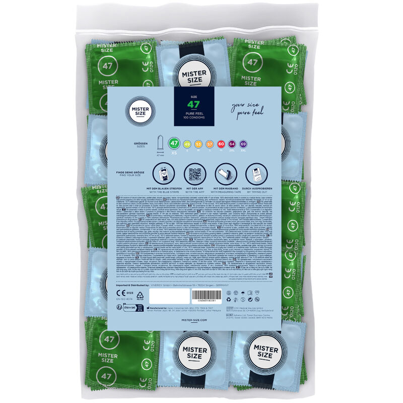 MISTER SIZE - PRÉSERVATIF TAILLE XS 47 MM (100 UNITÉS) – Image 2