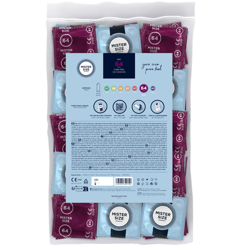 MISTER SIZE - PRÉSERVATIFS TAILLE XXL 64 MM (100 UNITÉS) – Image 2