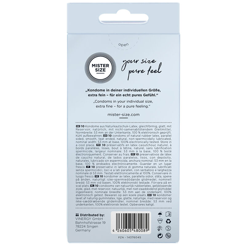 MISTER SIZE - PRÉSERVATIF TAILLE M 53 MM (10 UNITÉS) – Image 3