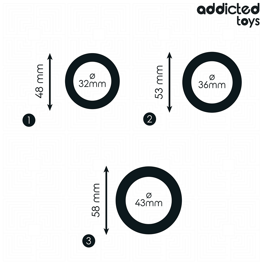 ADDICTED TOYS - LOT DE ANNEAUX EN SILICONE MODÈLE 1 – Image 4