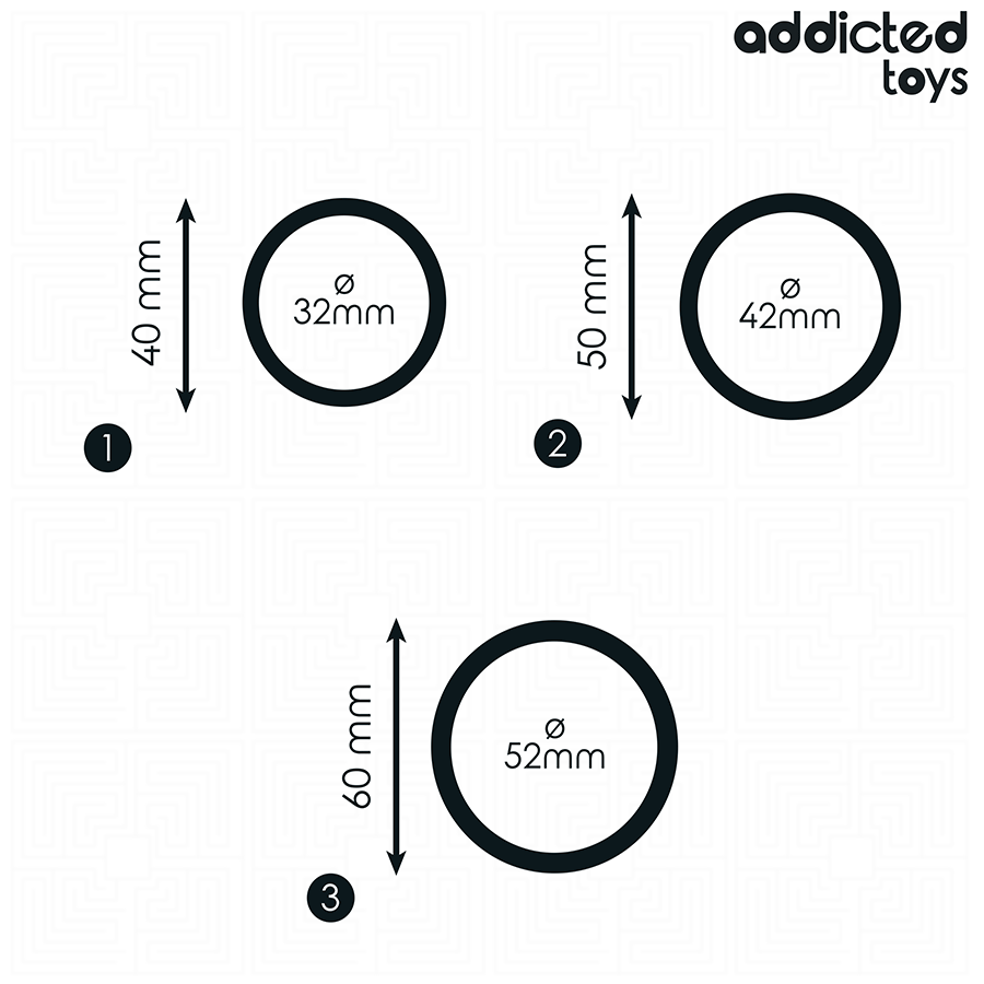 ADDICTED TOYS - LOT DE ANNEAUX EN SILICONE MODÈLE 2 – Image 4