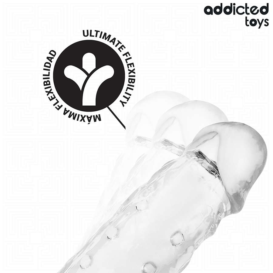 ADDICTED TOYS - EXTENSION DE PÉNIS TRANSPARENTE TAILLE S 23 CM – Image 5