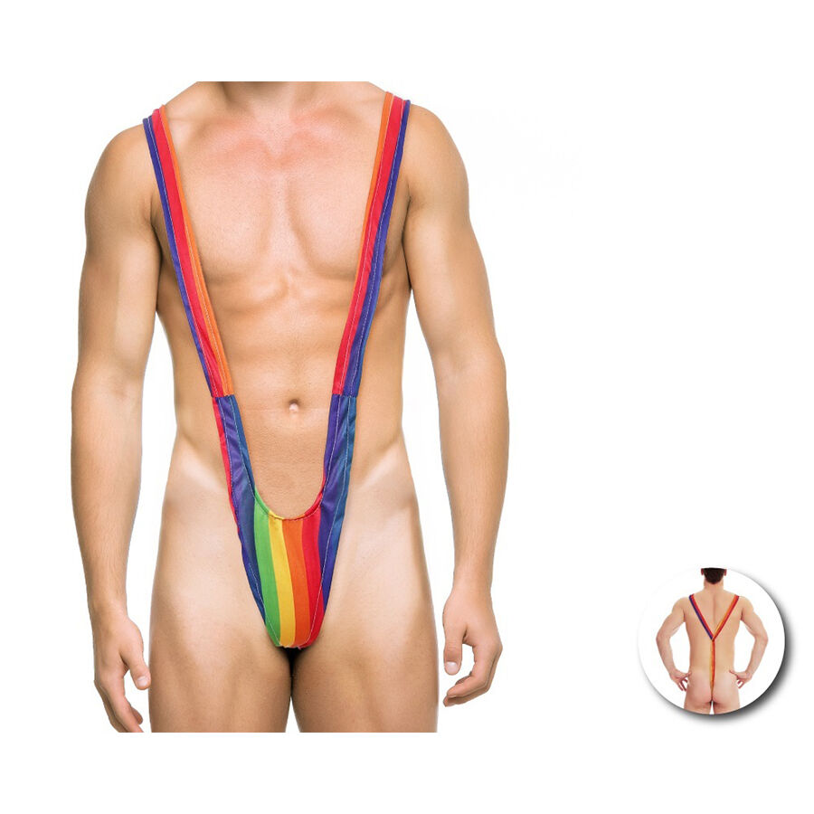 FIERTÉ - TRIKINI HOMME DRAPEAU ARC-EN-CIEL