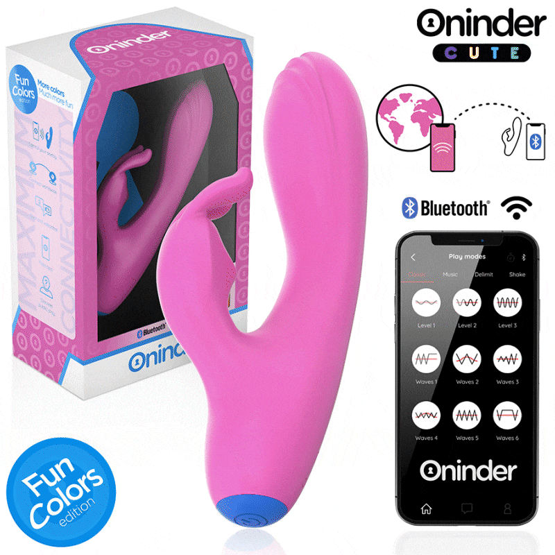 ONINDER CUTE - LOVE BUNNY VIBRATEUR POINT G CLITORIS - APPLICATION GRATUITE MONDIALE – Image 2
