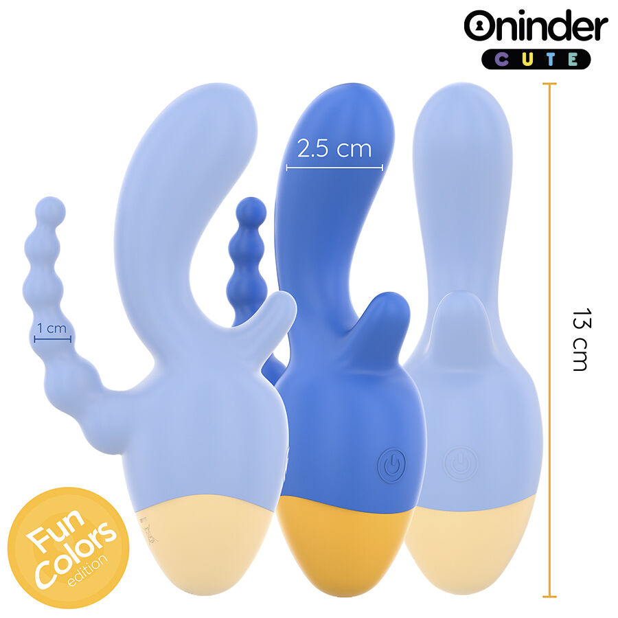 ONINDER CUTE - LOVE 3 SOME TRIPLE VIBRATEUR - APPLICATION GRATUITE DANS LE MONDE ENTIER – Image 3