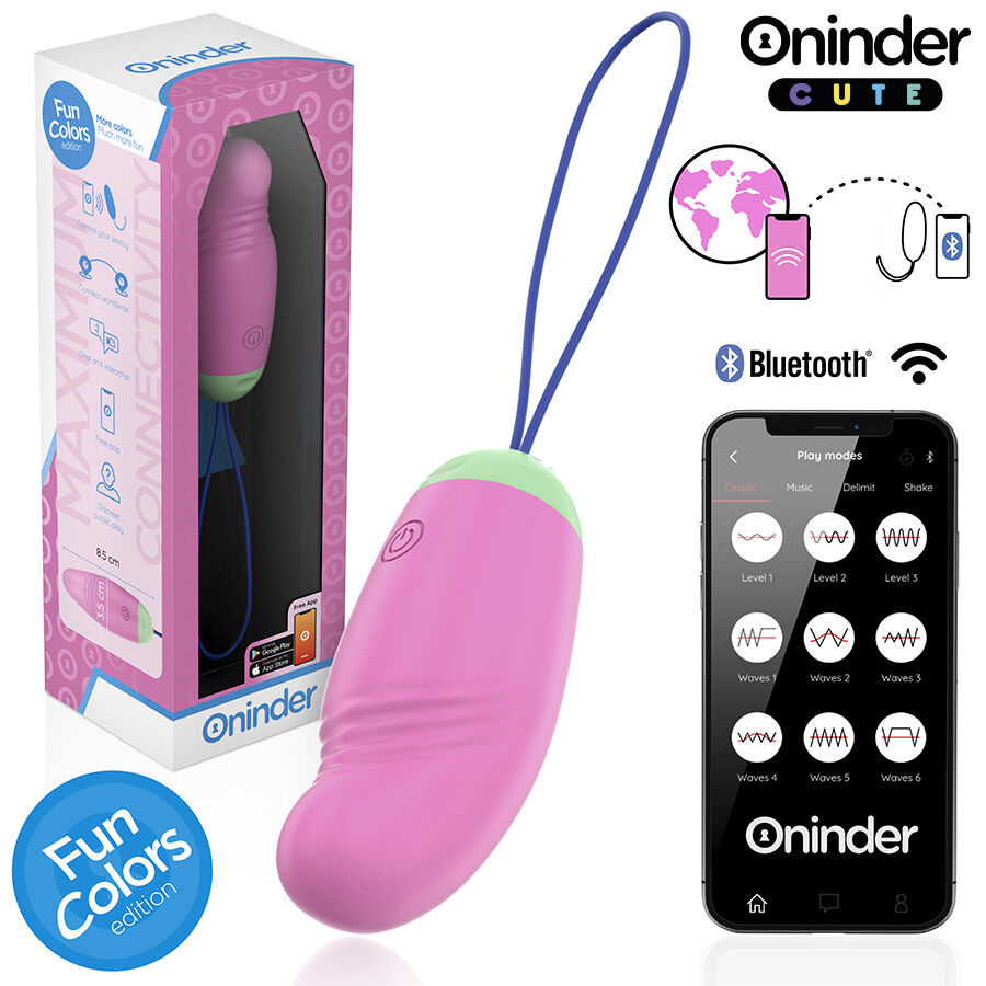 ONINDER CUTE - ŒUF VIBRO-ROTATIF 360° EN SILICONE - APPLICATION GRATUITE DANS LE MONDE ENTIER – Image 3