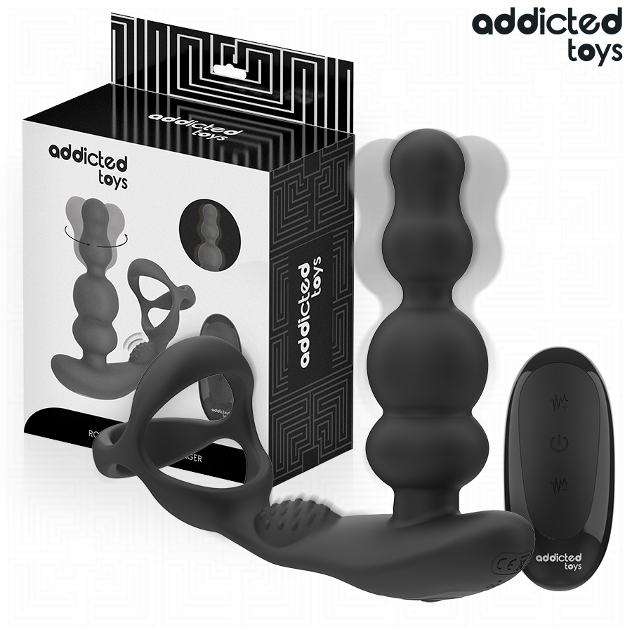 ADDICTED TOYS - MASSEUR DE PROSTATE ROTATIF À TÉLÉCOMMANDE