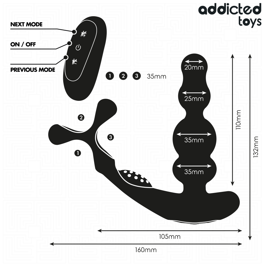 ADDICTED TOYS - MASSEUR DE PROSTATE ROTATIF À TÉLÉCOMMANDE – Image 5