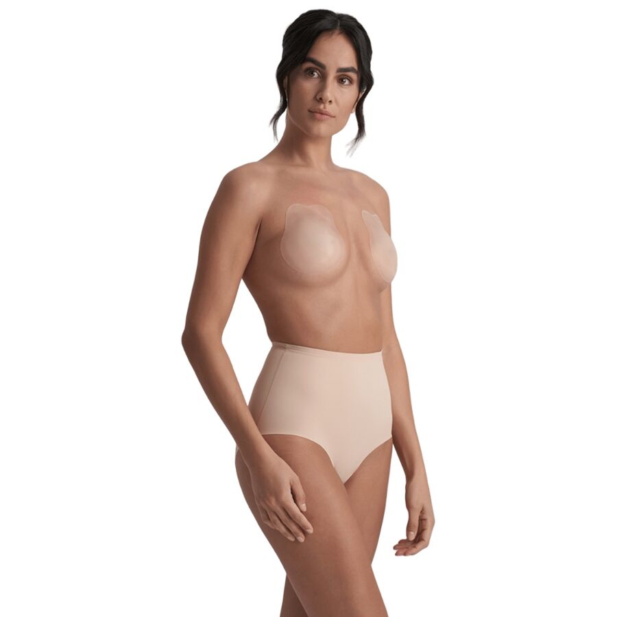 BYE-BRA - RABBIT COPAS DE SILICONA BEIGE TALLA XL – Image 2