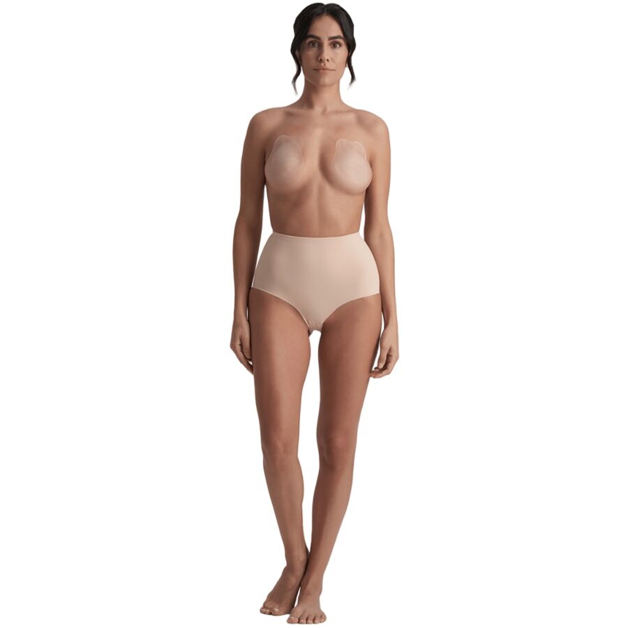 BYE-BRA - RABBIT COPAS DE SILICONA BEIGE TALLA XL – Image 3