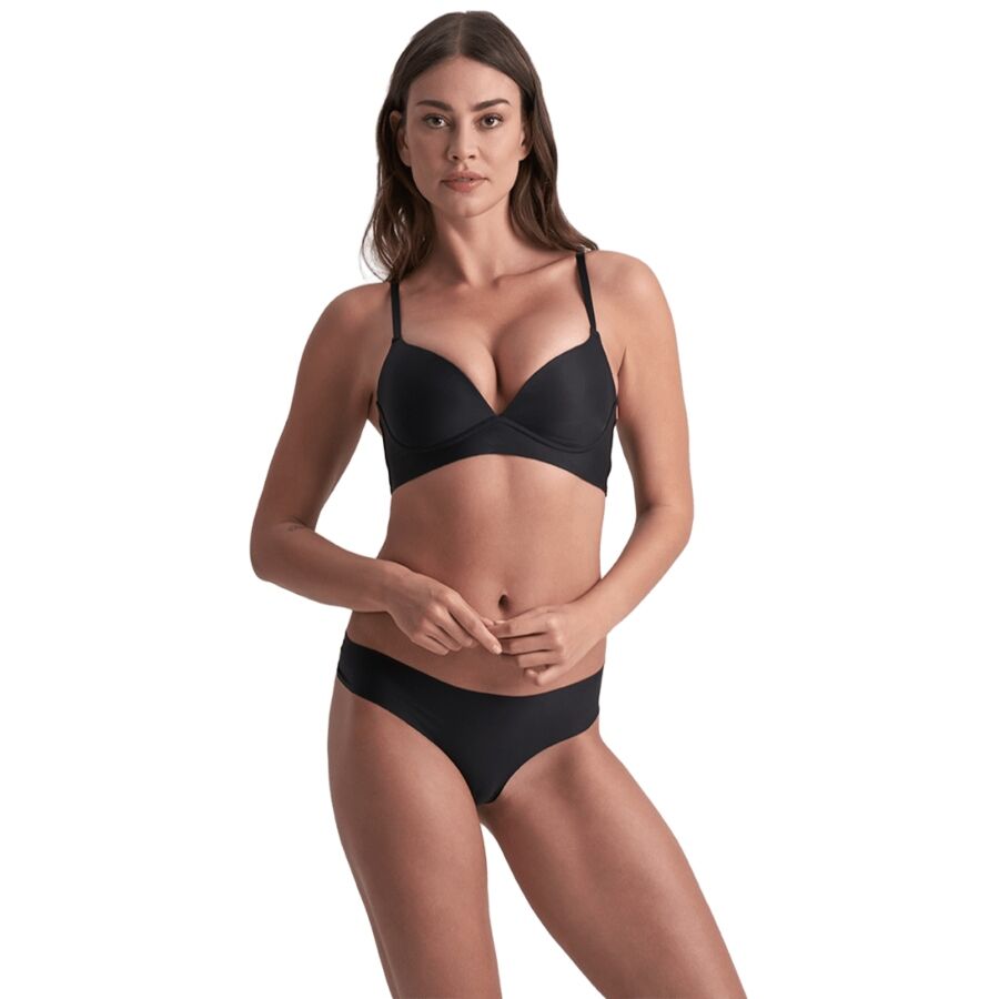 BYE-BRA - PACK 2 TANGAS INVISIBLES BEIGE Y NEGRO TALLA S – Image 5