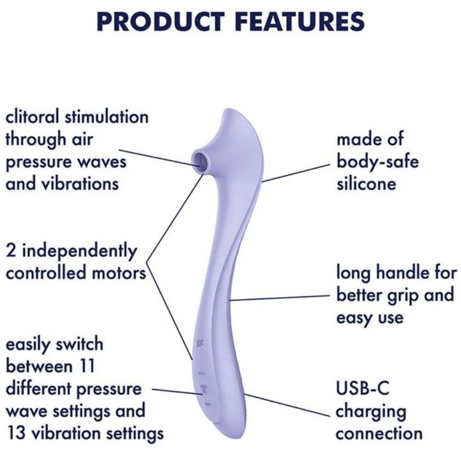 SATISFYER - EASY LOVER VIBRADOR ESTIMULADOR AIR PULSE – Image 4