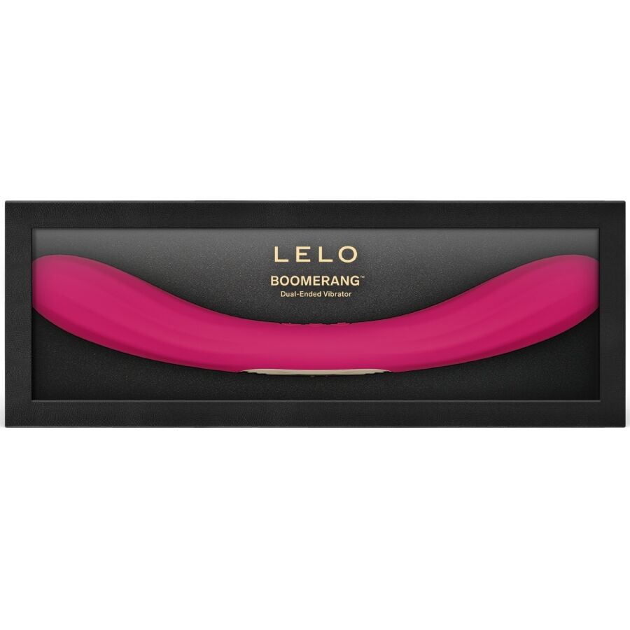 LELO - BOOMERANG VIBRATEUR À DOUBLE EXTRÉMITÉ CERISE – Image 4