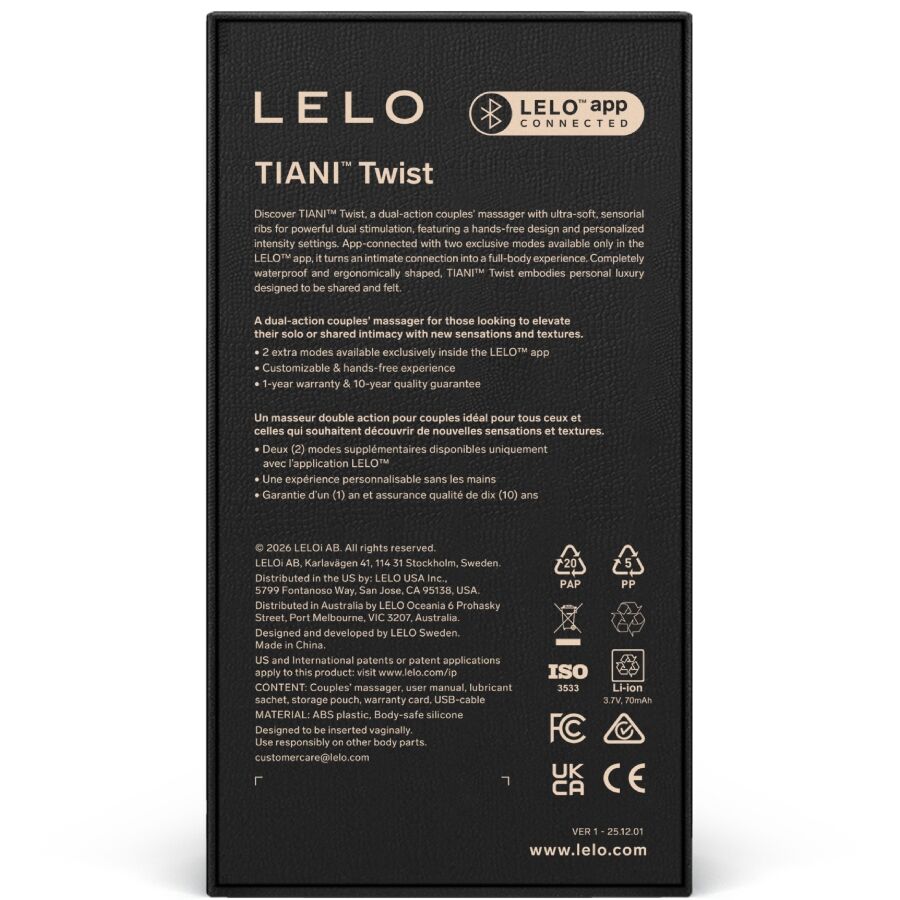 LELO - TIANI TWIST VIBRATEUR POUR COUPLES LAVANDE – Image 4