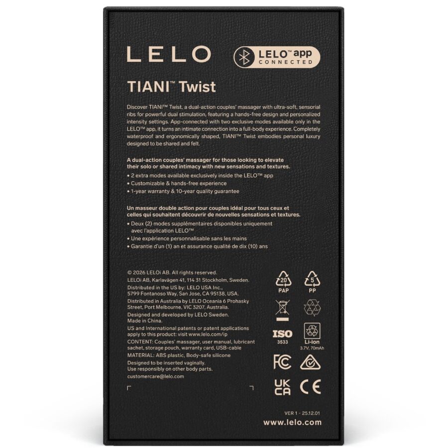 LELO - TIANI TWIST COUPLES VIBRATEUR EN MOUSSE – Image 4
