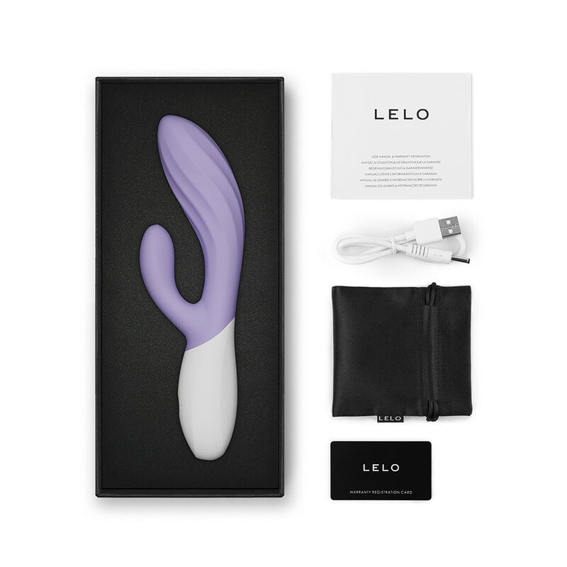 LELO - INA TWIST DOUBLE VIBRATEUR LAPIN POUR LE POINT G ET LE CLITORIS LAVANDE – Image 5