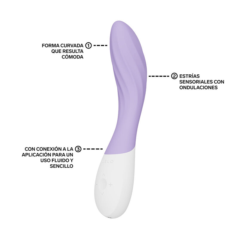 LELO - MONA TWIST VIBRATEUR POINT G RECHARGEABLE CONTRÔLÉ PAR APPLICATION LAVANDE – Image 3