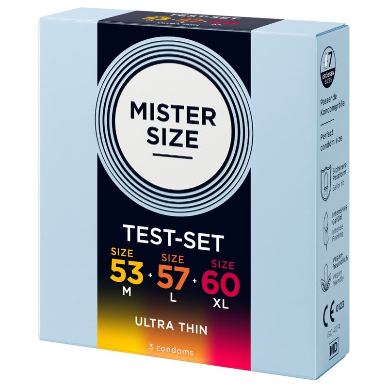 MISTER SIZE - PACK ÉCHANTILLON DE PRÉSERVATIFS TAILLE 53-57-60 MM (3 UNITÉS) – Image 2