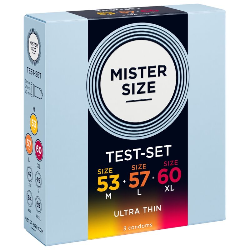 MISTER SIZE - PACK ÉCHANTILLON DE PRÉSERVATIFS TAILLE 53-57-60 MM (3 UNITÉS) – Image 3