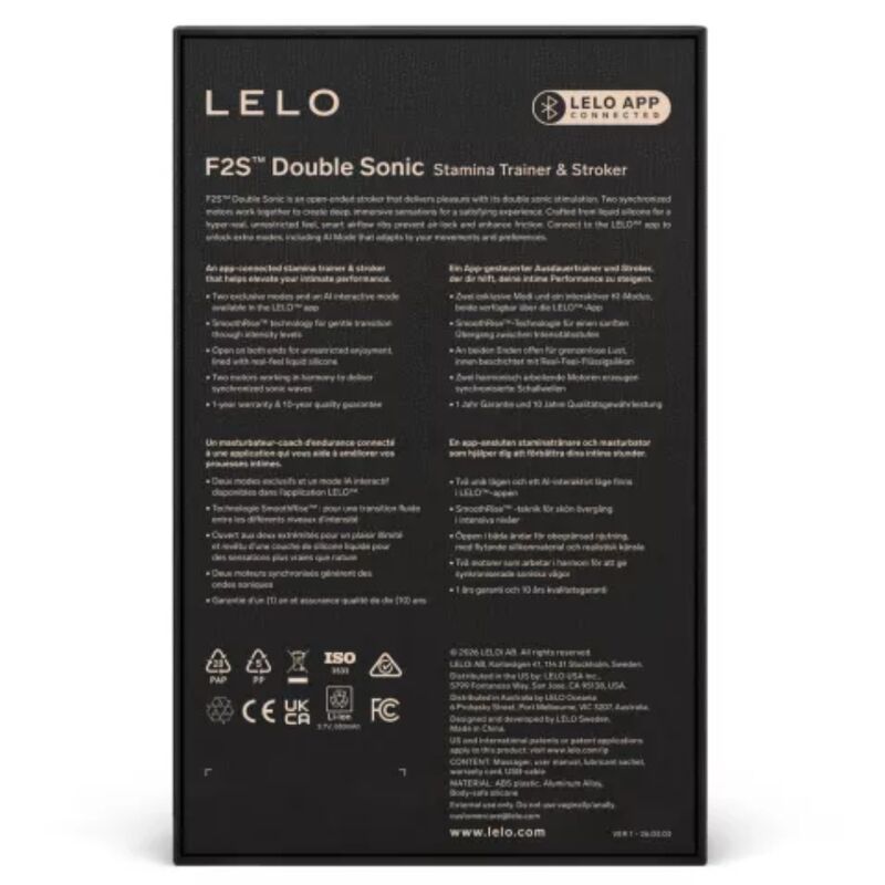 LELO - F2S DOUBLE SONIC STROPHEUR HOMME AVEC DOUBLE STIMULATION SONIQUE TEAR – Image 5