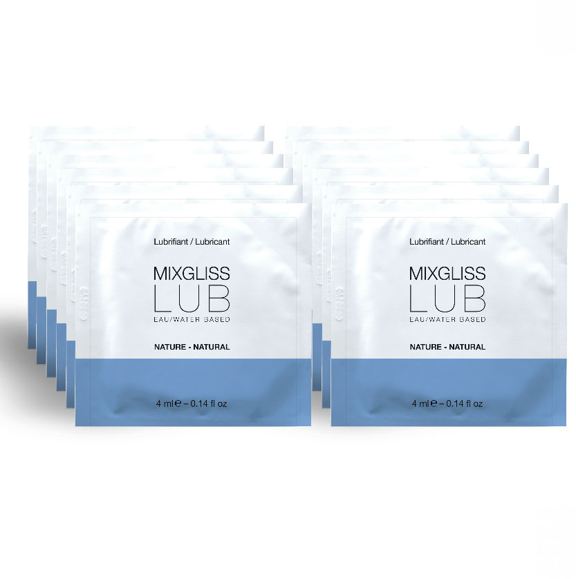 MIXGLISS - LUBRIFIANT NATUREL BASE DEAU 12 UNIDOSE 4 ML