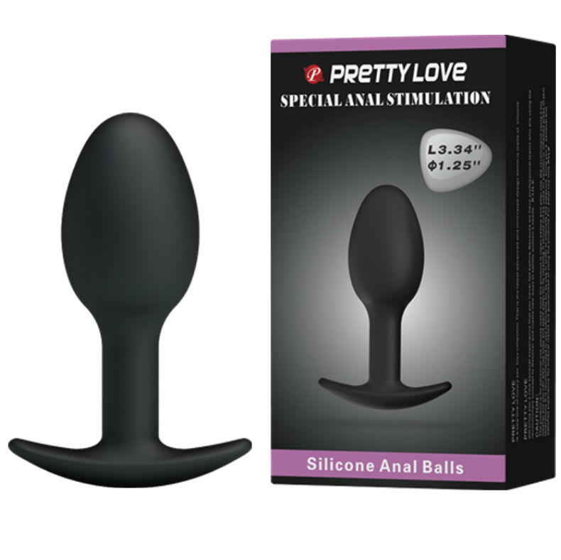 PRETTY LOVE - PLUG ANAL EN SILICONE 6.5 CM NOIR – Image 2