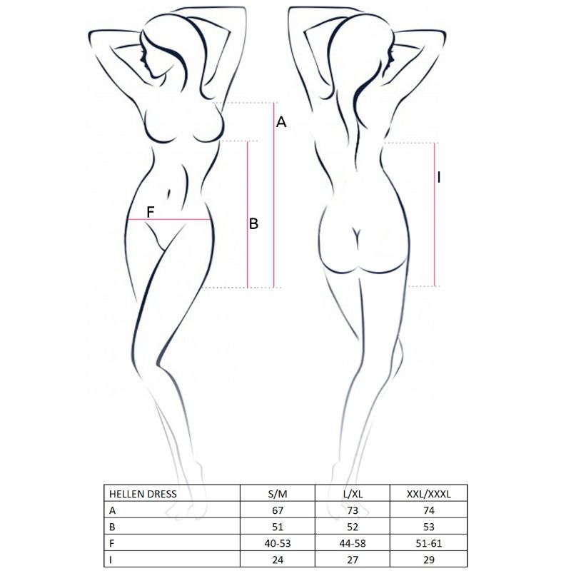 PASSION - WOMAN HELLEN VESTIDO Y TANGA TALLA L/XL – Image 2