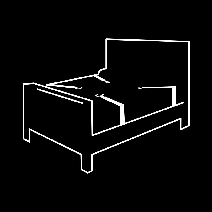 FETISH SUBMISSIVE - ENSEMBLE DE MENOTTES ET LIENS AVEC DOUBLURE EN NOPRÈNE – Image 3