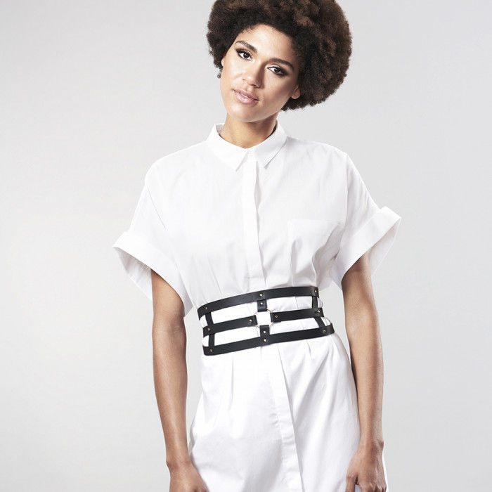 BIJOUX - INDISCRETS CEINTURE LABYRINTHE AVEC BRACELET NOIR – Image 3