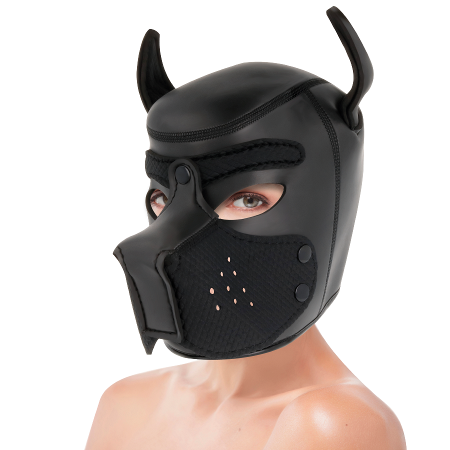 DARKNESS - MASQUE POUR CHIEN EN NÉOPRÈNE AVEC MUSEAU AMOVIBLE M – Image 5