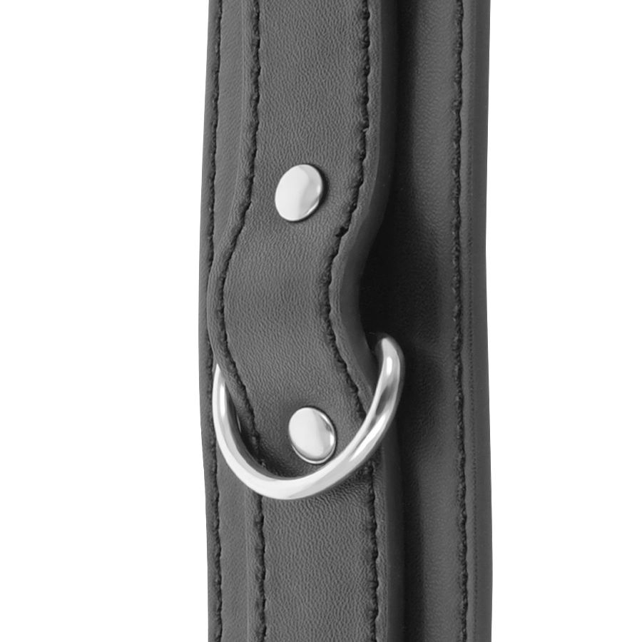 DARKNESS - MENOTTES RÉGLABLES NOIRES AVEC DOUBLE RUBAN DE RENFORT – Image 4