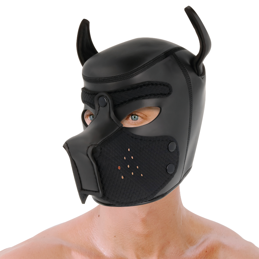 DARKNESS - MASQUE POUR CHIEN EN NÉOPRÈNE AVEC MUSEAU AMOVIBLE L – Image 5